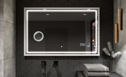 Espejo de baño con iluminación LED y marco - FrameLine L49