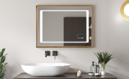 Espejo de baño con iluminación LED y marco - FrameLine L61