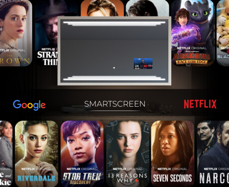 Rectangular espejo vintage con luz LED - FrameLine L75 #6