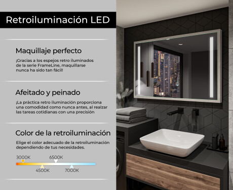 Marco espejo baño con LED - FrameLine L131 #4