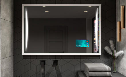 Espejo de baño con iluminación LED y marco - FrameLine L135