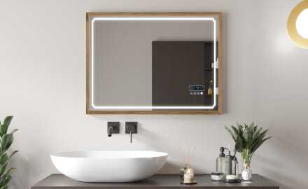Espejo de baño con iluminación LED y marco - FrameLine L137
