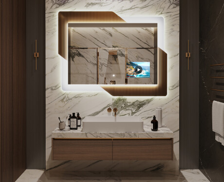 Espejo de baño con luz - Retro