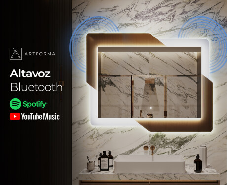 Espejo de baño con luz - Retro #7