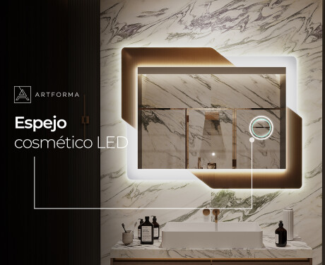 Espejo de baño con luz - Retro #10