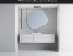 Espejo de baño LED de forma irregular R221 #3