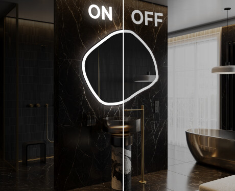 Espejo de baño LED de forma irregular R222 #3