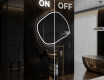Espejo de baño LED de forma irregular R223 #3