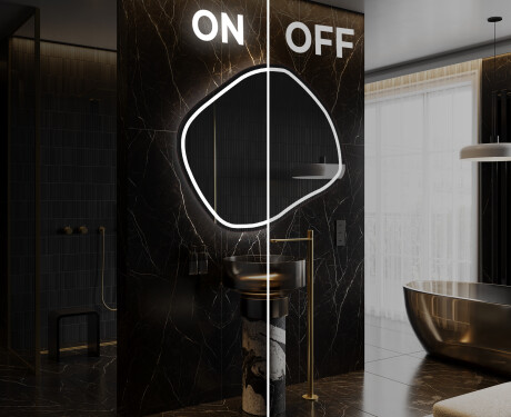 Espejo de baño LED de forma irregular R223 #3
