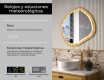 Espejo decorativo en marco de roble con iluminación LED #6