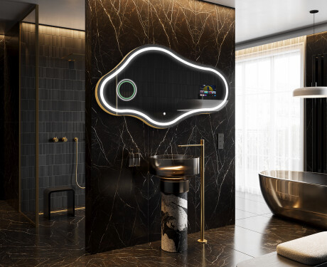 Irregular Espejo baño con luz LED SMART C223 Google #8