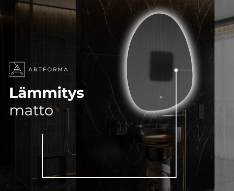 Espejo de baño LED de forma irregular SF221 #9