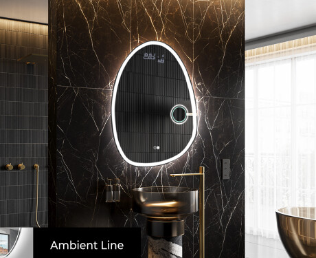 Espejo de baño LED de forma irregular SF222