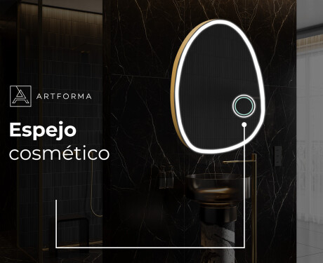Espejo de baño LED de forma irregular SF222 #6
