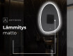 Espejo de baño LED de forma irregular SF222 #9