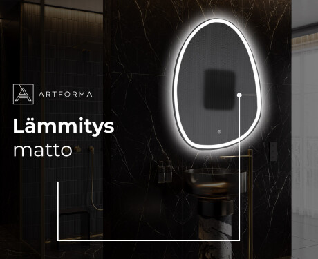 Espejo de baño LED de forma irregular SF222 #9