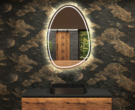 Espejo de baño LED de forma irregular SF223