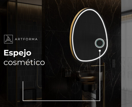 Espejo de baño LED de forma irregular SF223 #6