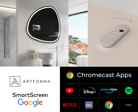 Espejos de baño irregular LED SMART J223 Google #2