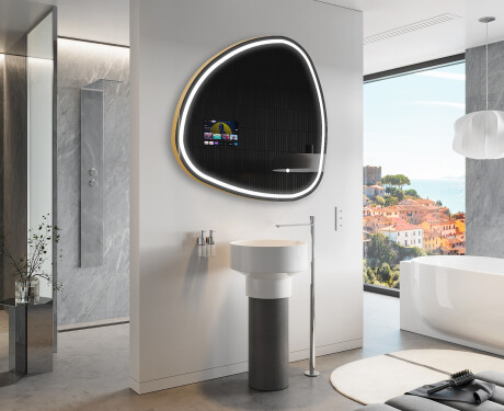Espejos de baño irregular LED SMART J223 Google #9
