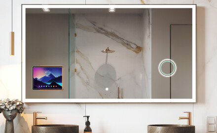 Espejo de baño LED inteligente con marco Displine Apple L01