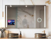 Espejo de baño LED rectangular inteligente con marco iPad Displine L02 Apple