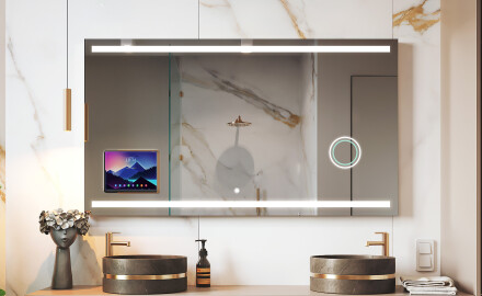 Espejo de baño LED inteligente con marco Displine - Apple L09