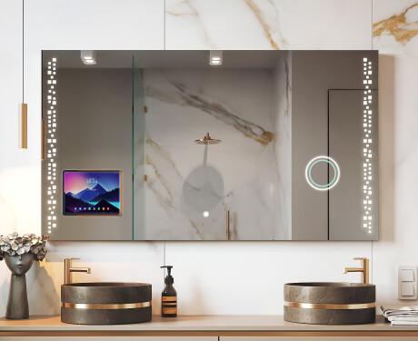 Espejo LED Moderno con marco iPad Displine L38