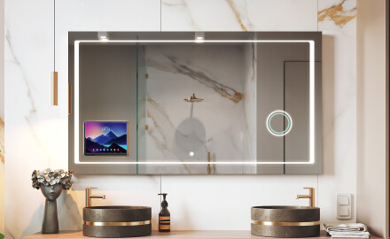 Espejo de baño LED inteligente con marco Displine Apple L61