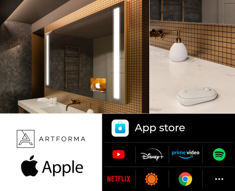 Espejo de baño LED SMART L02 Apple #2