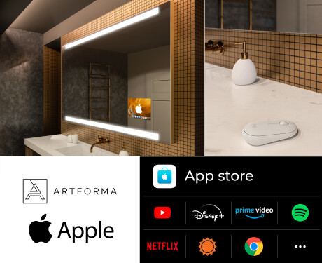 Espejo de baño LED SMART L47 Apple #2