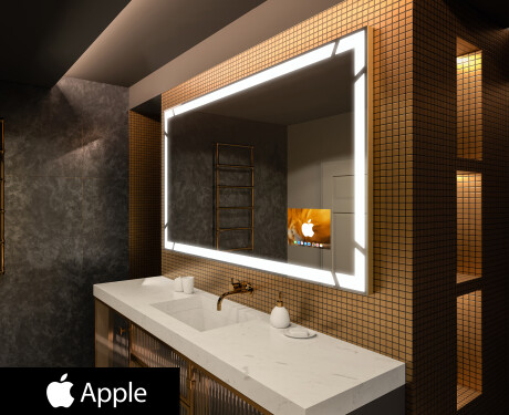 Espejo baño con luz LED SMART L126 Apple #1