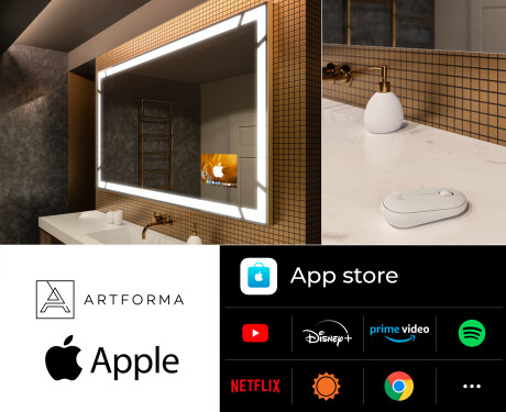 Espejo baño con luz LED SMART L126 Apple #2