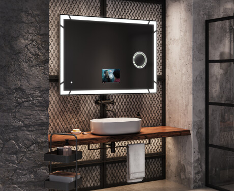 Espejo baño con luz LED SMART L126 Apple #9