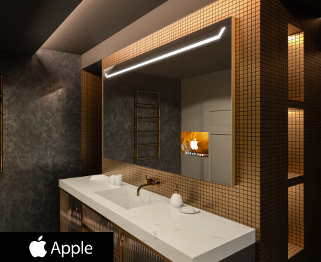 Espejo de baño LED SMART L128 Apple