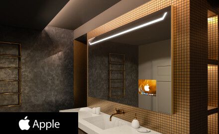 Espejo de baño LED SMART L128 Apple