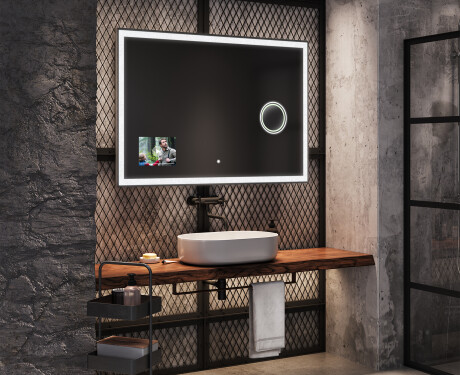 Espejo baño con luz LED SMART L129 Apple #6