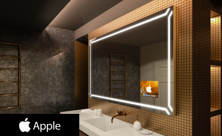 Espejo baño con luz LED SMART L129 Apple
