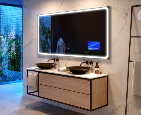Artforma - Espejo baño con luz LED SMART L138 Apple
