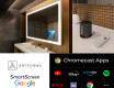 Espejo SMART de baño moderno e iluminado LED L01 Serie Google #4