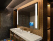 Espejo SMART de baño moderno e iluminado LED L02 Serie Google
