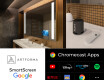 Espejo SMART de baño moderno e iluminado LED L02 Serie Google #4