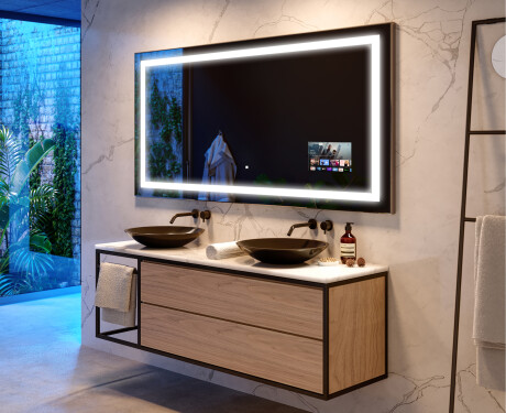 Espejo SMART de baño moderno e iluminado LED L15 Serie Google #9