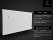 Espejo SMART de baño moderno e iluminado LED L15 Serie Google #11