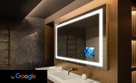 Espejo SMART de baño moderno e iluminado LED L15 Serie Google