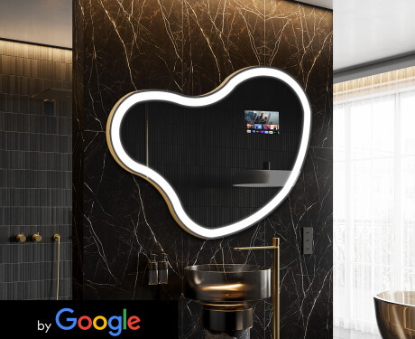 Espejos de baño irregular LED SMART N222 Google