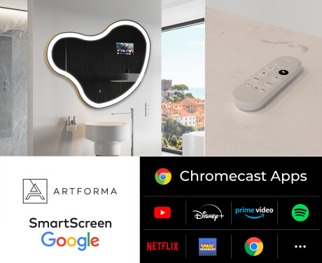 Espejos de baño irregular LED SMART N222 Google #2