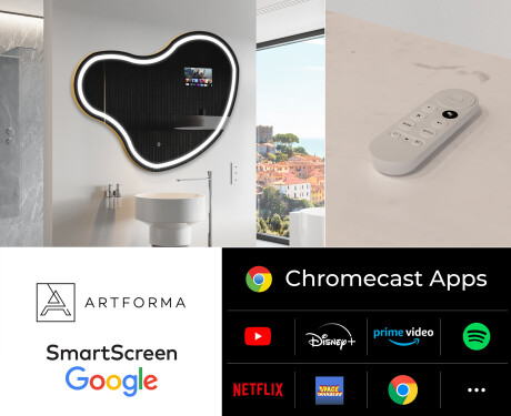 Espejos de baño irregular LED SMART N223 Google #2
