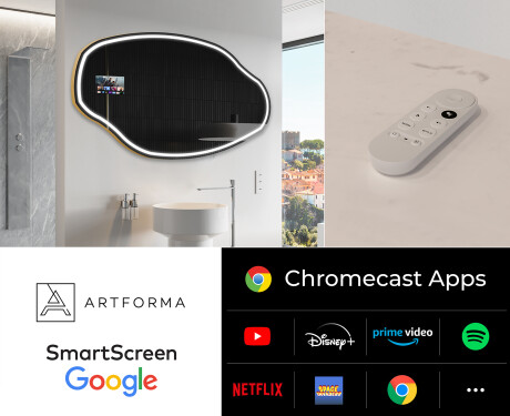 Espejos de baño irregular LED SMART O223 Google #2