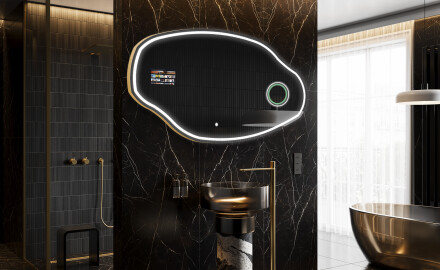 Espejos de baño irregular LED SMART O223 Google